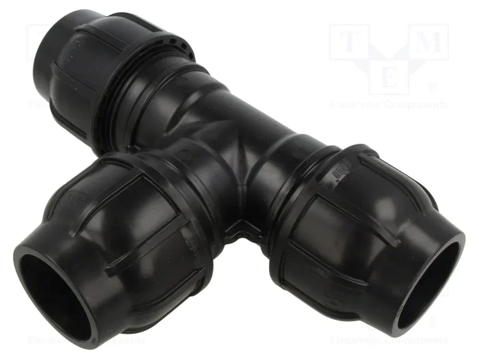 GEBO Conector de Apriete en T de Polipropileno para Tuberías PE 50mm GEBO Conector de Apriete en T de Polipropileno para Tuberías PE 50mm