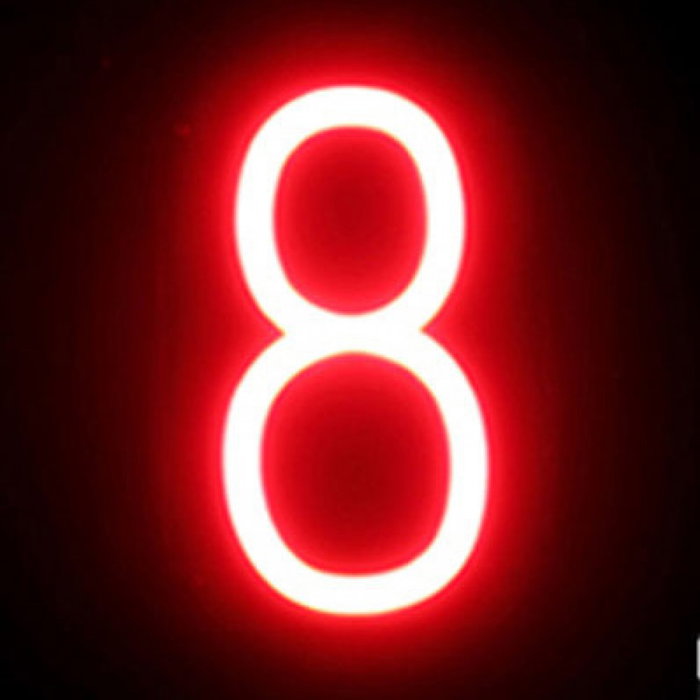 Green Ice Número LED Neon 8 (90x161x38mm)