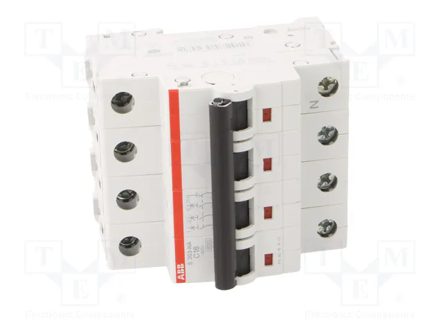 ABB Interruptor magnetotérmico S200 16A 3+N