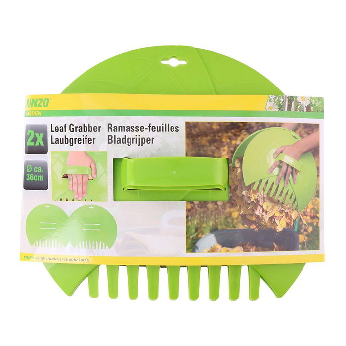 Kinzo Rastrillo de hojas 2 uds 36 x 31 x 8 cm