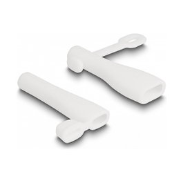 DeLOCK Set de 2 fundas antipolvo para USB Tipo-A y USB Type-C™ blanco