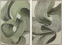 DKD Home Decor Cuadro Lienzo Abstracto Verde Claro 80x120 cm (Pack de 2)