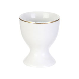 Home Deco Factory Huevera Con Ribete Dorado Lounge Porcelana