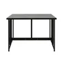 FERRET Mesa de Jardín Plegable de Metal para 4 Personas, Dimensiones 98 x 80 x 72 cm