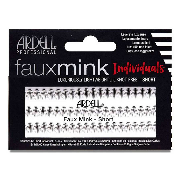 Ardell Pestañas Individuales Faux Mink Negras Cortas Ardell Pestañas Individuales Faux Mink Negras Cortas