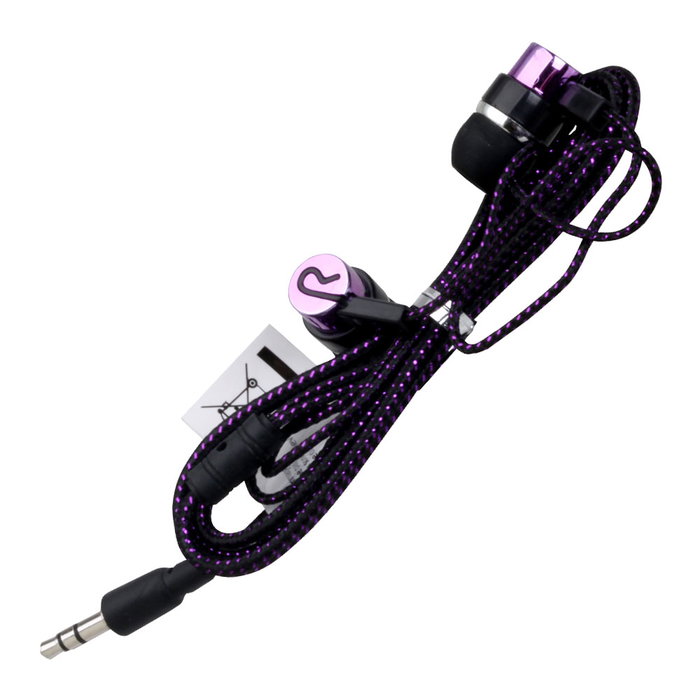 Auriculares Be Mix B-Chrome, Colección Access Tel, Cable Nailon Compatible con Smartphones y iPad, 110 cm