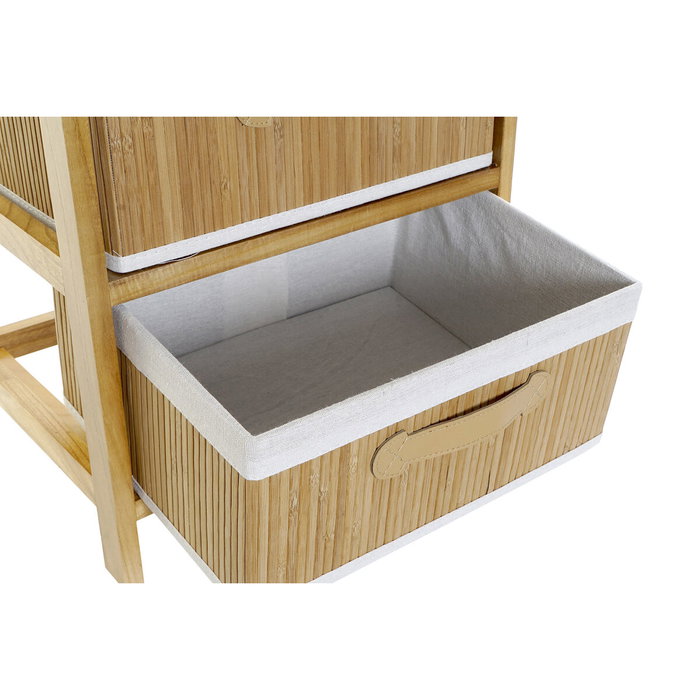 DKD Home Decor Cajonera Bambú y Paulownia Natural con 2 Cajones DKD Home Decor Cajonera Bambú y Paulownia Natural con 2 Cajones