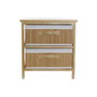 DKD Home Decor Cajonera Bambú y Paulownia Natural con 2 Cajones
