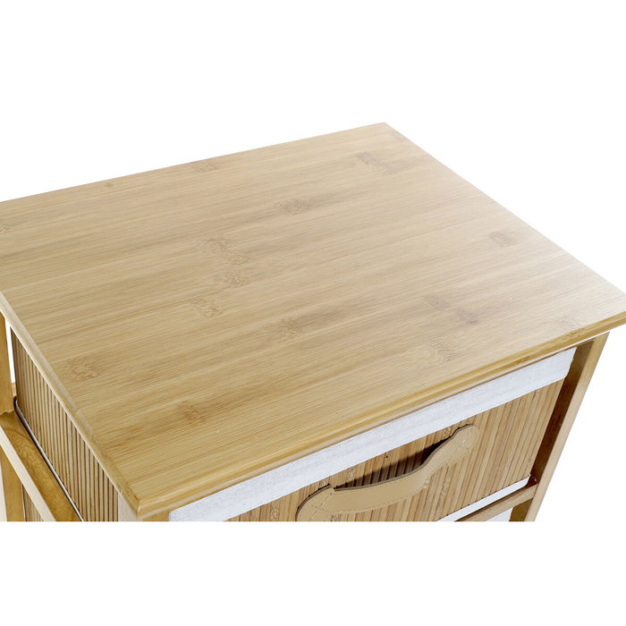 DKD Home Decor Cajonera Bambú y Paulownia Natural con 2 Cajones DKD Home Decor Cajonera Bambú y Paulownia Natural con 2 Cajones