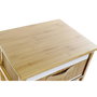 DKD Home Decor Cajonera Bambú y Paulownia Natural 2 Cajones 32 x 45 x 42 cm