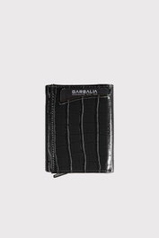 Zoozie Bags Cartera Croco - Black, Piel PU, Unisex, Elegante y Funcional, Color Negro, 7x2x9 cm