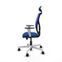 PIQUERAS Y CRESPO Silla de oficina Motilla Azul con mecanismo Sincro/Traslack