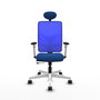 PIQUERAS Y CRESPO Silla de oficina Motilla Azul con mecanismo Sincro/Traslack