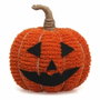 Calabaza Decorativa Textil Halloween Naranja con Cara 21x18 cm