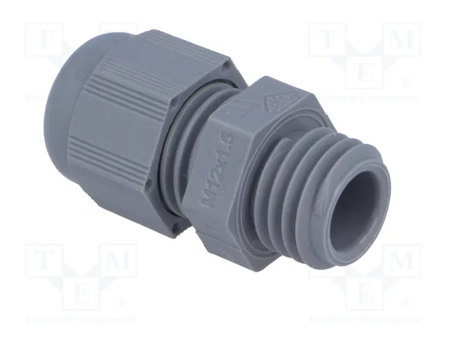 HELU Sello aislante M12 1,5 IP68 gris oscuro