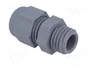 HELU Sello aislante M12 1,5 IP68 gris oscuro