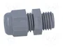 HELU Sello aislante M12 1,5 IP68 gris oscuro