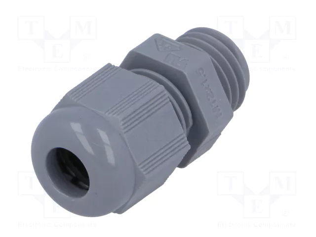 HELU Sello aislante M12 1,5 IP68 gris oscuro
