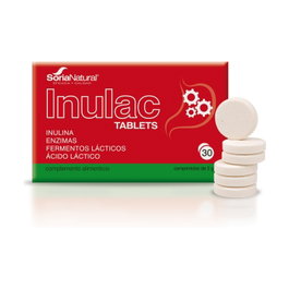 Soria Natural Inulac 30 comprimidos - Complemento digestivo con fibra y enzimas