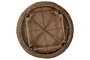 DKD Home Decor Mesa de Centro Fibra Natural 119x119x46