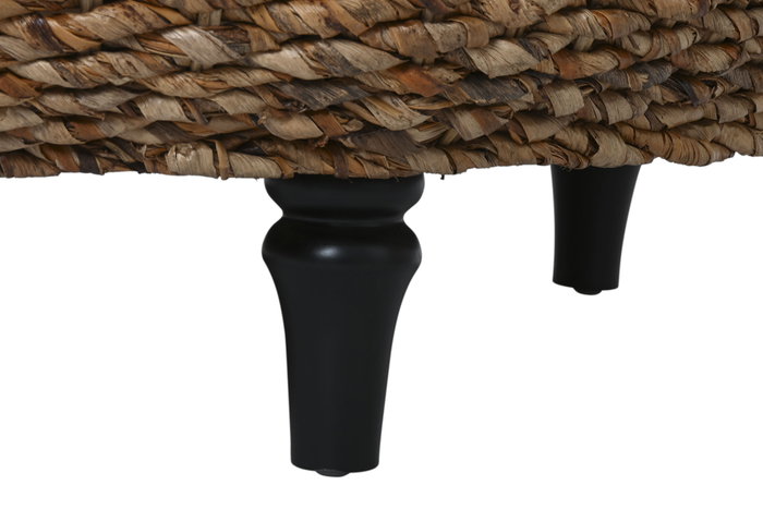 DKD Home Decor Mesa de Centro Fibra Natural 119x119x46