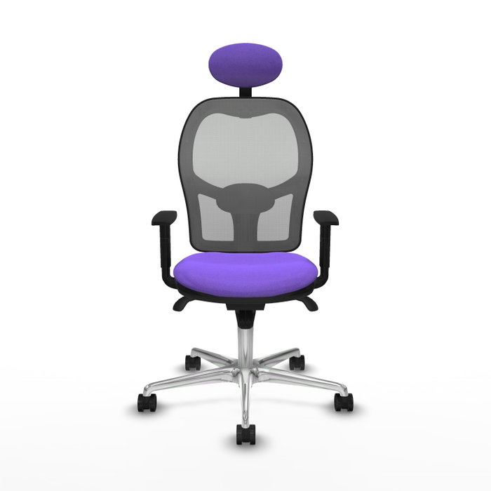 PIQUERAS Y CRESPO Silla de oficina Jorquera con mecanismo sincro, lila y gris PIQUERAS Y CRESPO Silla de oficina Jorquera con mecanismo sincro, lila y gris