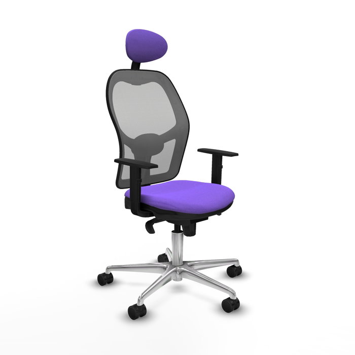 PIQUERAS Y CRESPO Silla de oficina Jorquera con mecanismo sincro, lila y gris PIQUERAS Y CRESPO Silla de oficina Jorquera con mecanismo sincro, lila y gris