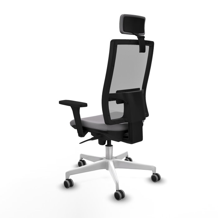 PIQUERAS Y CRESPO Silla de oficina Horna Gris con Mecanismo Sincro