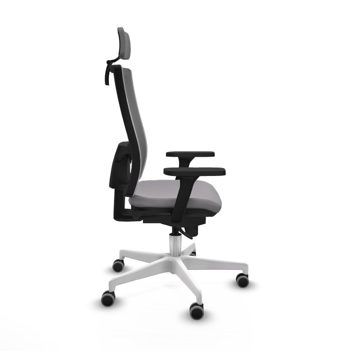 PIQUERAS Y CRESPO Silla de oficina Horna Gris con Mecanismo Sincro