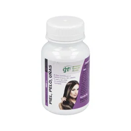 GHF Suplemento Pelo Piel y Uñas 60 Cápsulas - Con Colágeno, Vitaminas A, C, E, Biotina, Zinc y Selenio - Para Cabello, Piel y Uñas Sanas