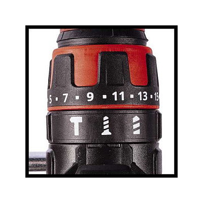 Einhell TE-CD 18/48 Li solo Taladro Percutor a Batería 18V Sin Llave 48 Nm 1500 RPM 2 Velocidades Negro Rojo