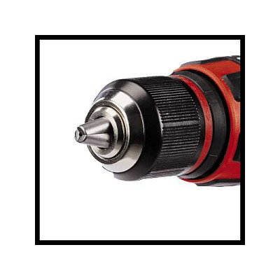 Einhell TE-CD 18/48 Li solo Taladro Percutor a Batería 18V Sin Llave 48 Nm 1500 RPM 2 Velocidades Negro Rojo