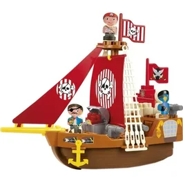 Ecoiffier Barco Pirata con Figuras y Accesorios para Niños a Partir de 18 Meses