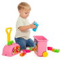 Molto Carrito Maleta Trolley Rosa con 20 Bloques para Niños