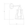 Artux Aplique de Pared de Metal Estilo Industrial y Retro SKD-W1000