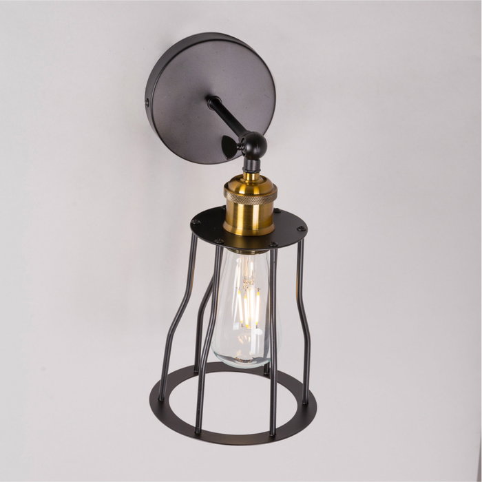 Artux Aplique de Pared de Metal Estilo Industrial y Retro SKD-W1000