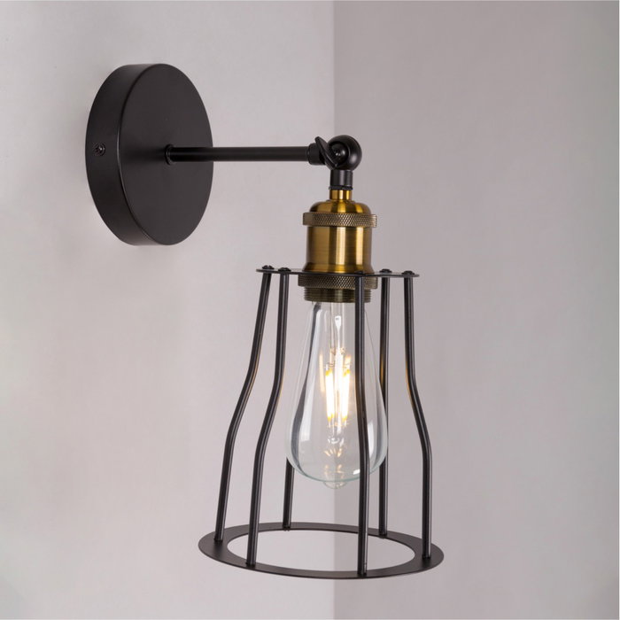 Artux Aplique de Pared de Metal Estilo Industrial y Retro SKD-W1000