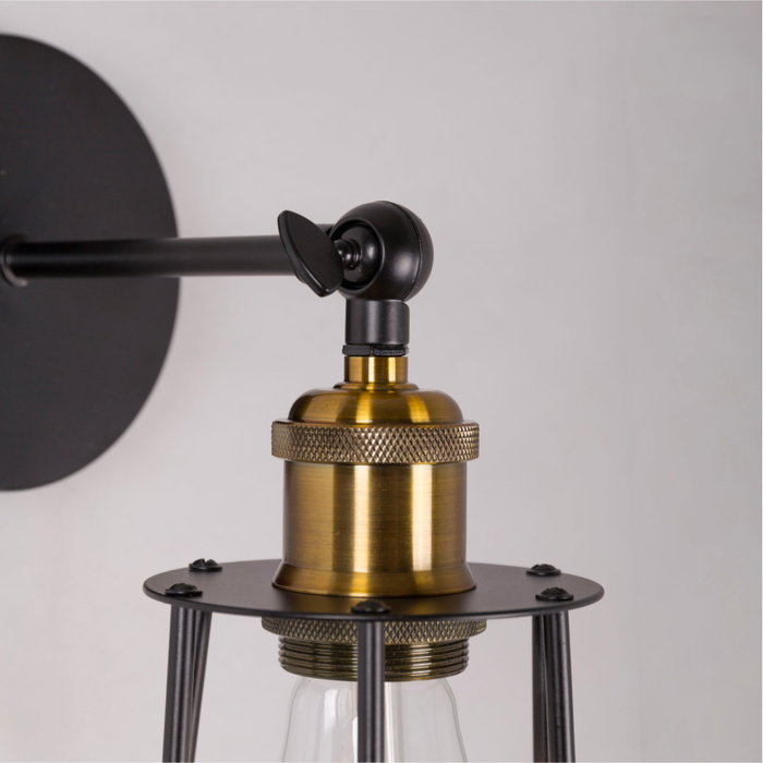 Artux Aplique de Pared de Metal Estilo Industrial y Retro SKD-W1000