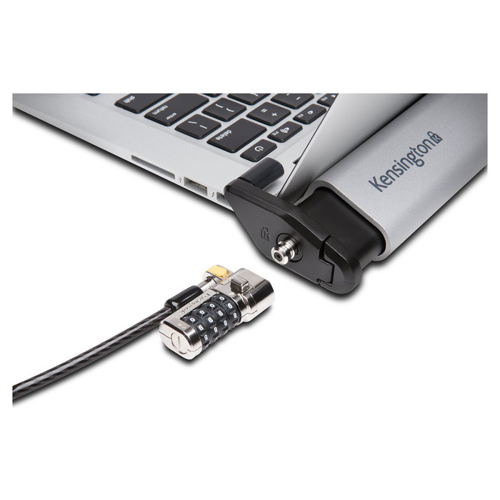 Kensington Estación de Anclaje de Portátil para Pantallas de 11-15.6 Pulgadas, Aluminio Plata