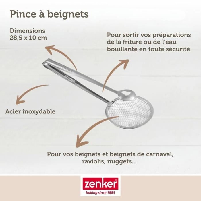 Zenker Juego de baño maría y pinzas para freír donuts - Pastelería Inteligente M30 Zenker Juego de baño maría y pinzas para freír donuts - Pastelería Inteligente M30