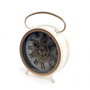 DKD Home Decor Reloj de Sobremesa Metal y Cristal Blanco y Dorado