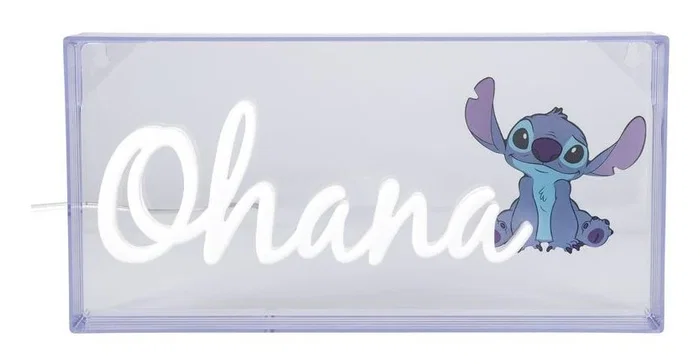 Paladone Lámpara LED neón Stitch Ohana Multicolor Paladone Lámpara LED neón Stitch Ohana Multicolor
