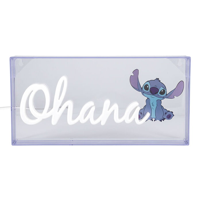 Paladone Lámpara Led Neón Stitch Ohana 15x30 cm con cable USB Paladone Lámpara Led Neón Stitch Ohana 15x30 cm con cable USB