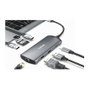 Canyon DS-15 Multiport Docking Station 8 en 1 con HDMI 4K y USB-C 100W Gris oscuro