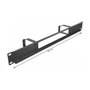 DeLOCK Panel de gestión de cables 19″ con abertura y 2 ganchos 1U negro