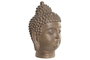 DKD Home Decor Figura de la Cabeza de Buda en Resina Marrón