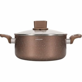 Arthur Martin Olla AM5531 de 28 cm con tapa de vidrio y aluminio