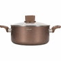 Arthur Martin Olla AM5531 de 28 cm con tapa de vidrio y aluminio