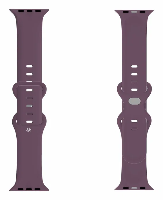 Correa de Silicona para Apple Watch 38/40/41mm - Verde, Doble Hebilla, Sistema Pin-and-Tuck, Cierre Rápido, WBANDSIL40VL