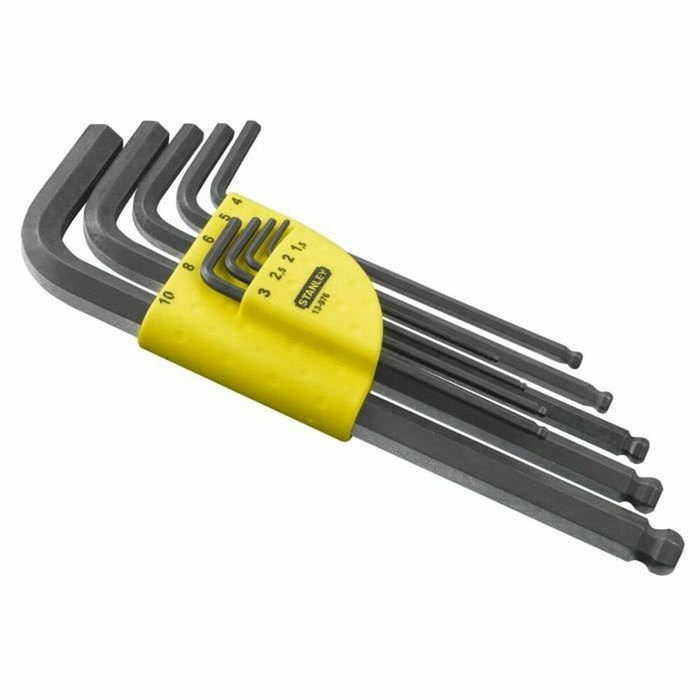 Stanley Estuche 9 llaves macho largas con cabeza esférica Stanley Estuche 9 llaves macho largas con cabeza esférica